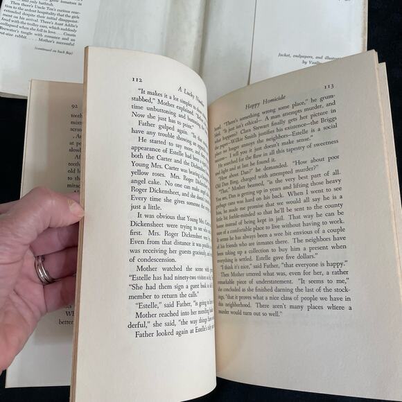 A Lucky Number Book Hardcover Vintage 1957 1st Edition w/ Jacket by Vera Henry - Picture 15 of 16